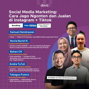 Social Media Marketing: Cara Jago Ngonten dan Jualan di Instagram + Tiktok (Bundling)