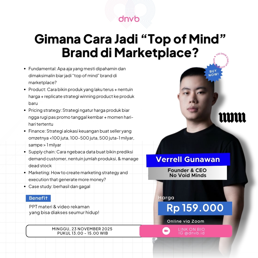 Gimana Cara Jadi Top Of Mind Brand di Marketplace?