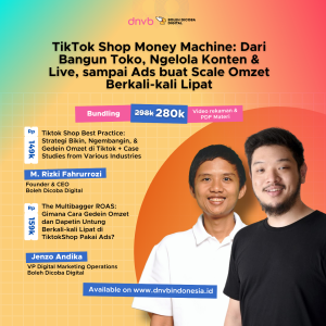 TikTok Shop Money Machine: Dari Bangun Toko, Ngelola Konten & Live, sampai Ads buat Scale Omzet Berkali-kali Lipat (Bundling)