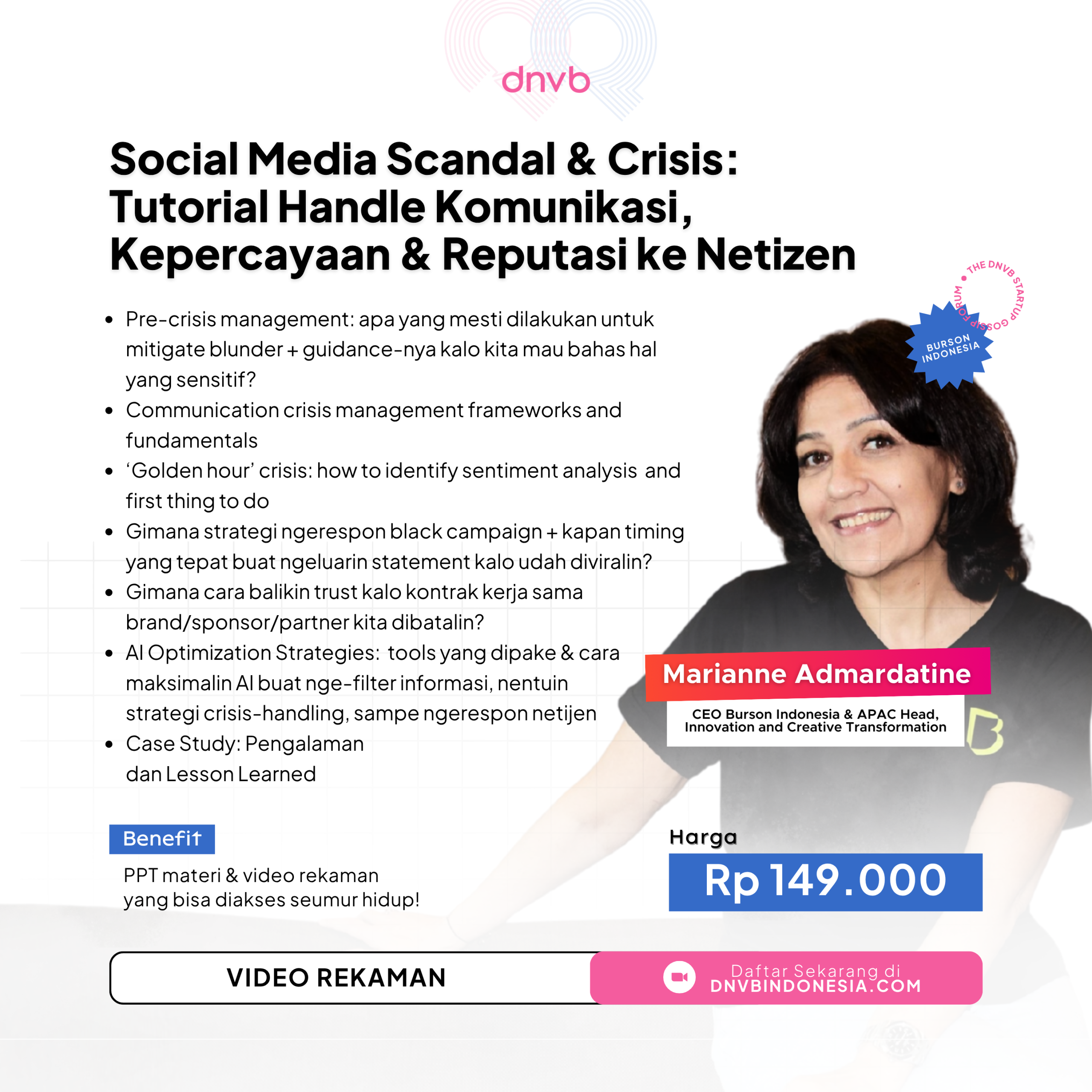 Social Media Scandal & Crisis: Strategi Ngejaga Brand dari Blunder dan Hujatan Netizen (Produk Video)